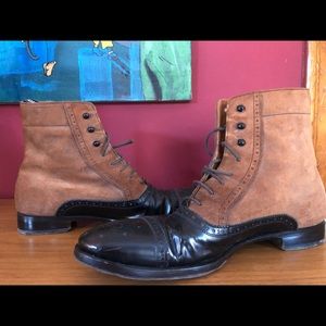 Used good condition Men’s Hartford Fluevog The Gateways flat brogue dress boot